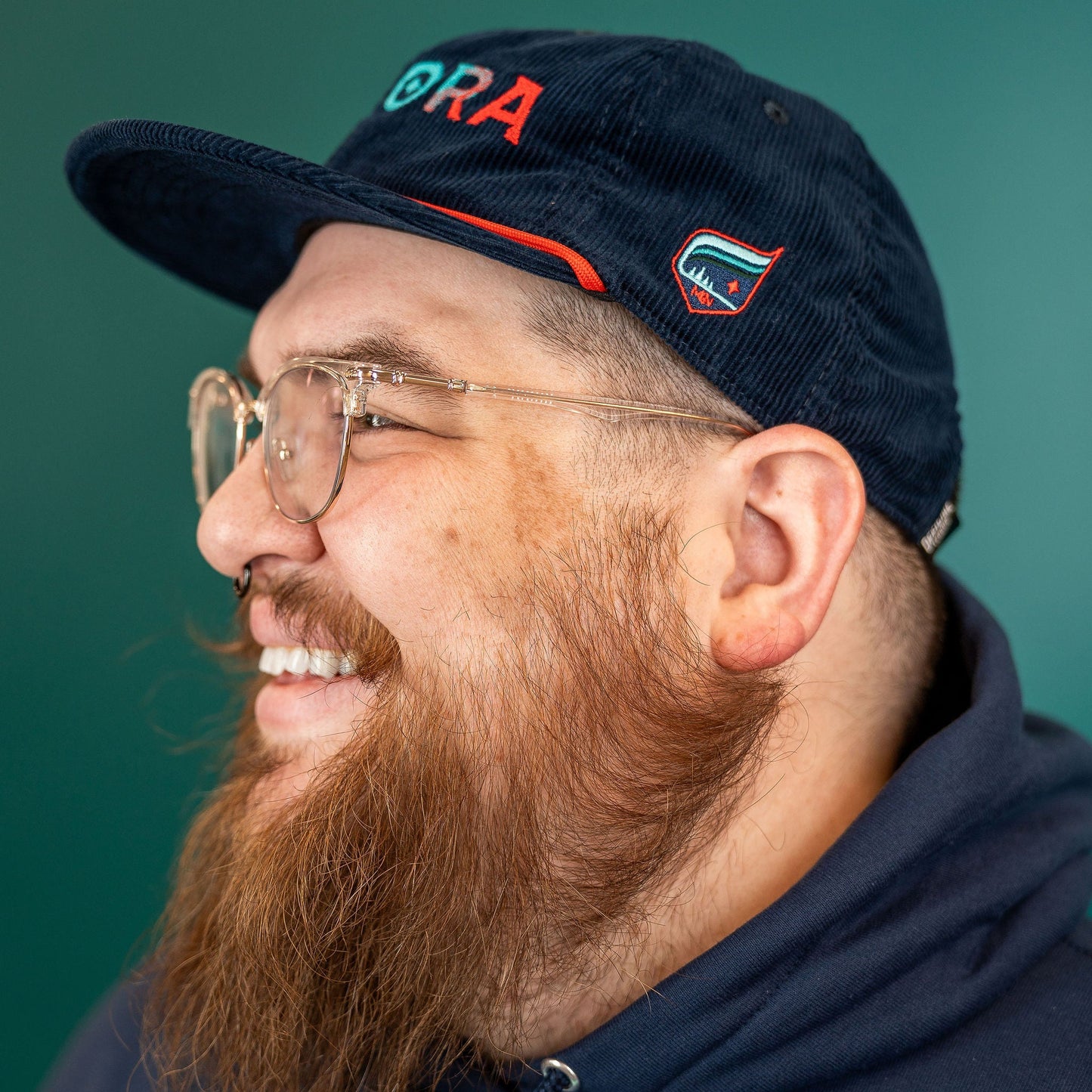 Midnight Navy Aurora Corduroy Hat