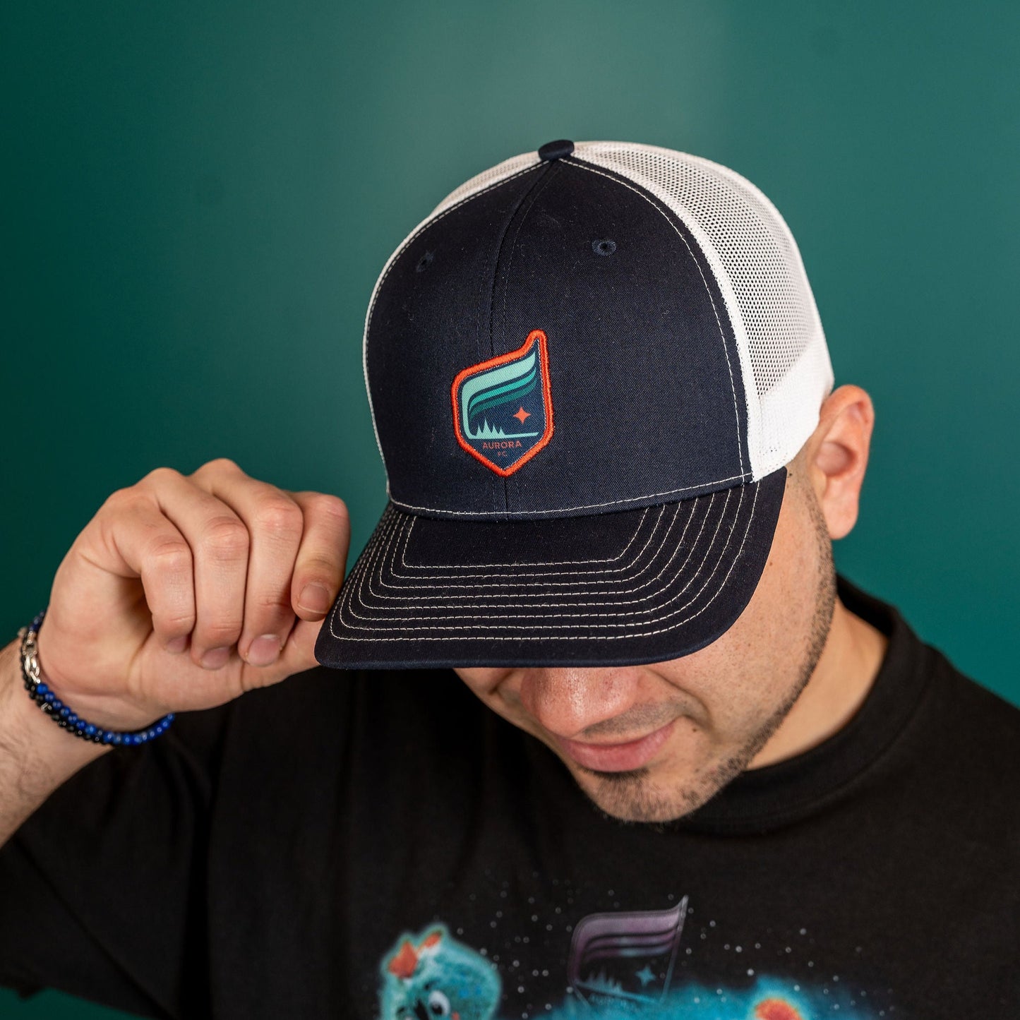 Aurora Crest Navy/White Trucker Hat