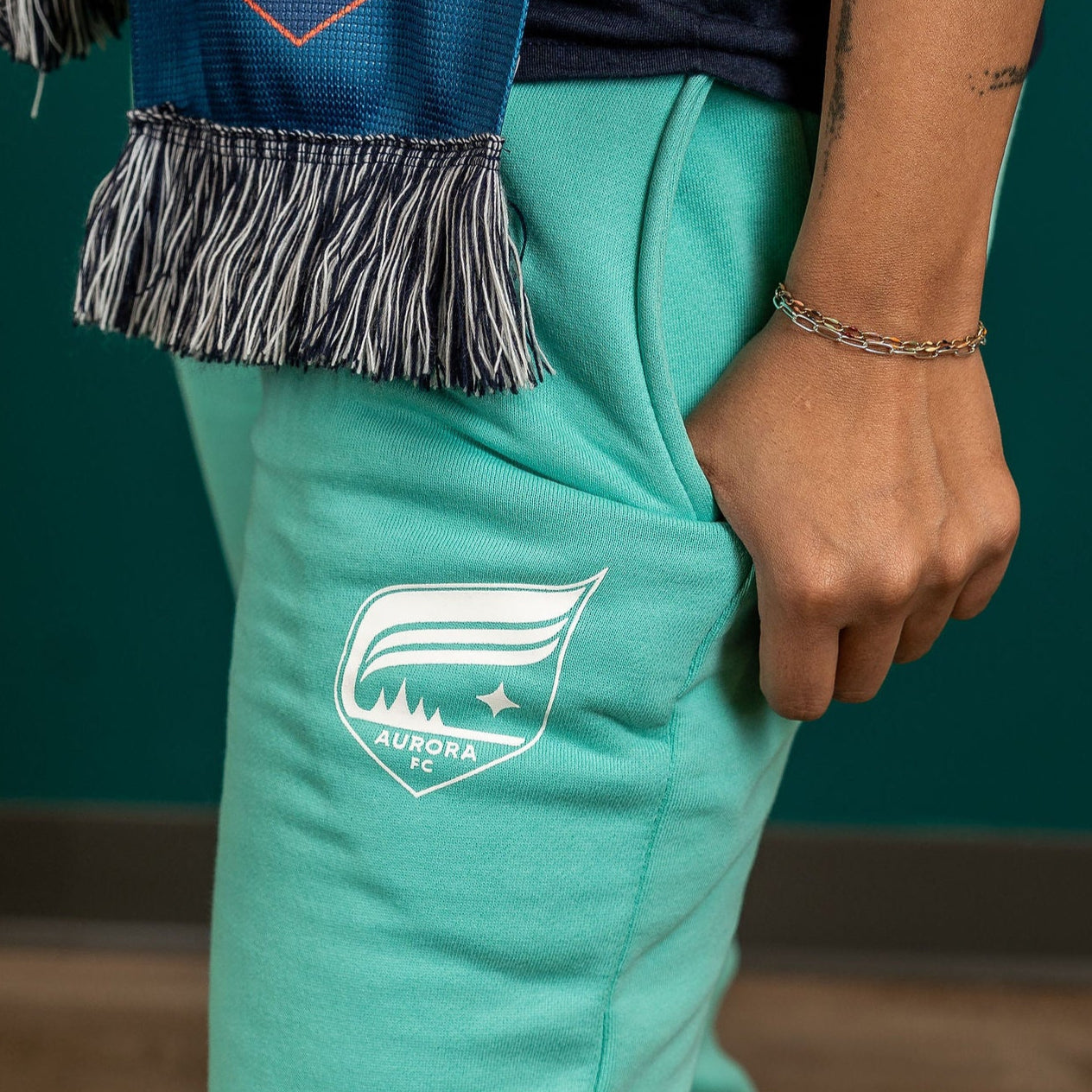 Borealis Light Teal Sweatpants