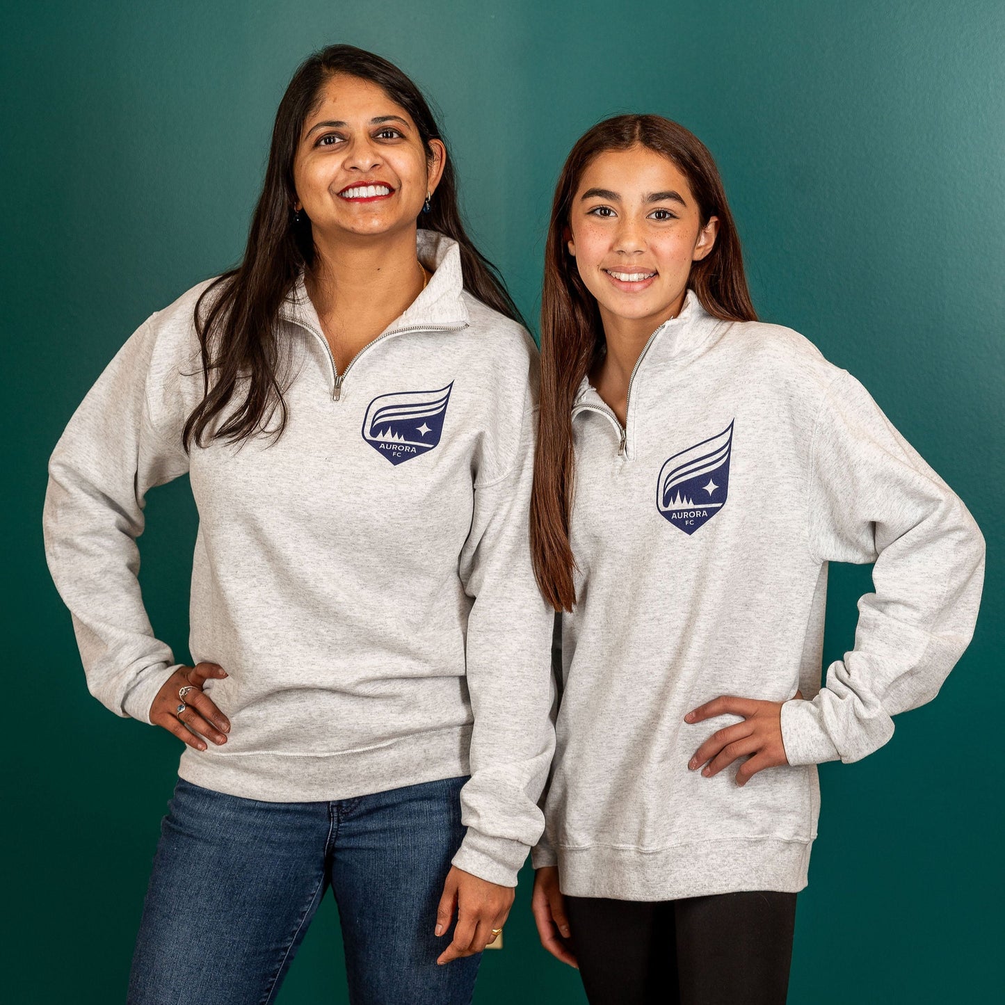 Aurora Football Club Grey Quarter Zip