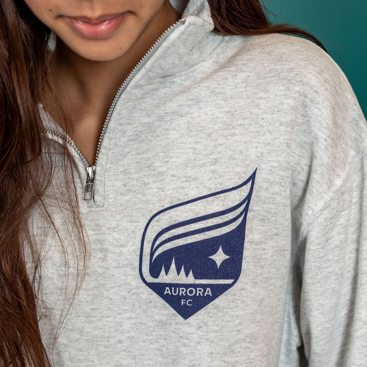 Aurora Football Club Grey Quarter Zip