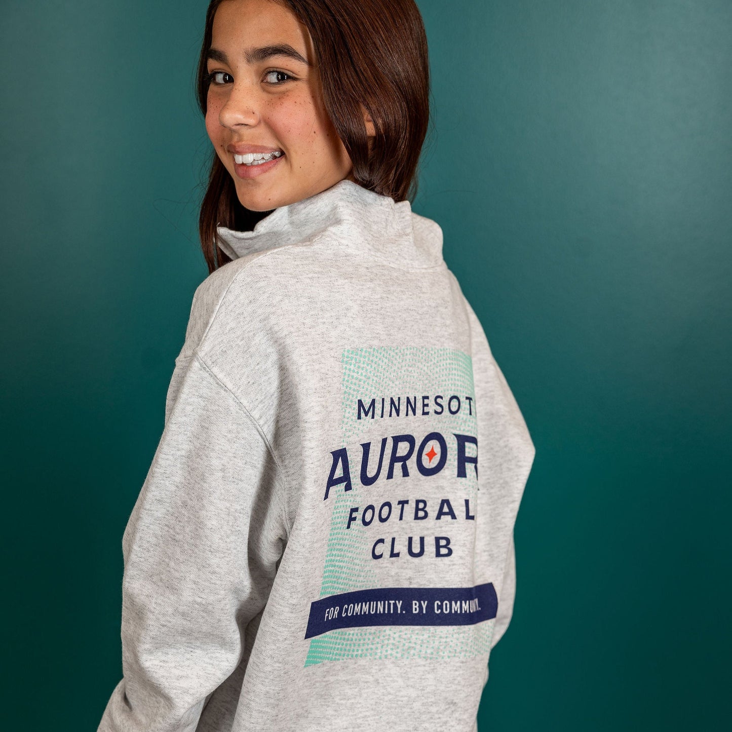 Aurora Football Club Grey Quarter Zip