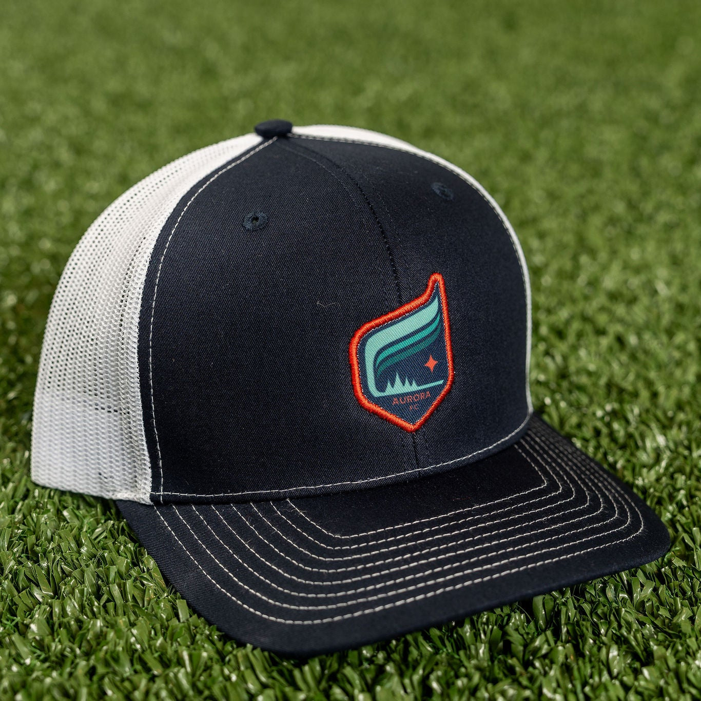 Aurora Crest Navy/White Trucker Hat