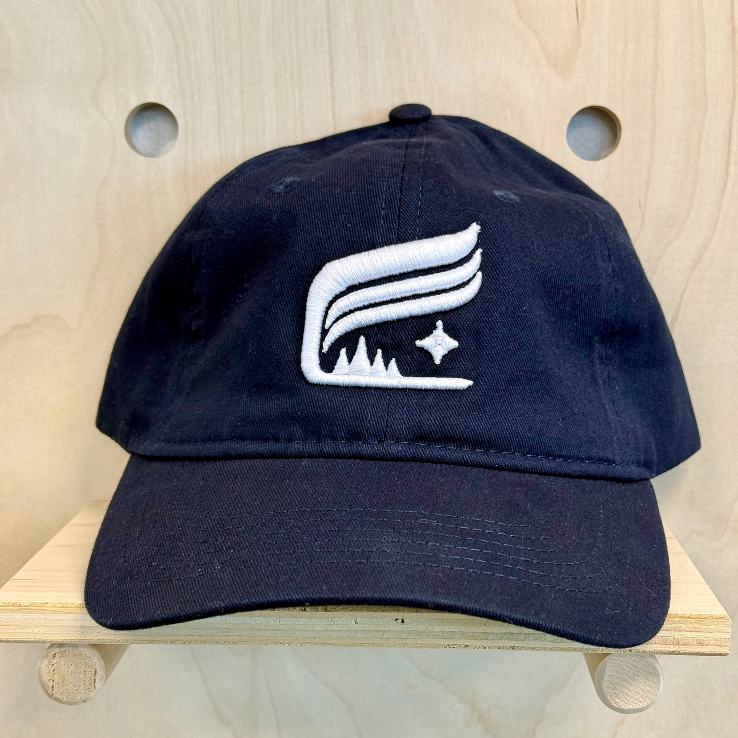 Navy Embroidered Aurora Crest Hat