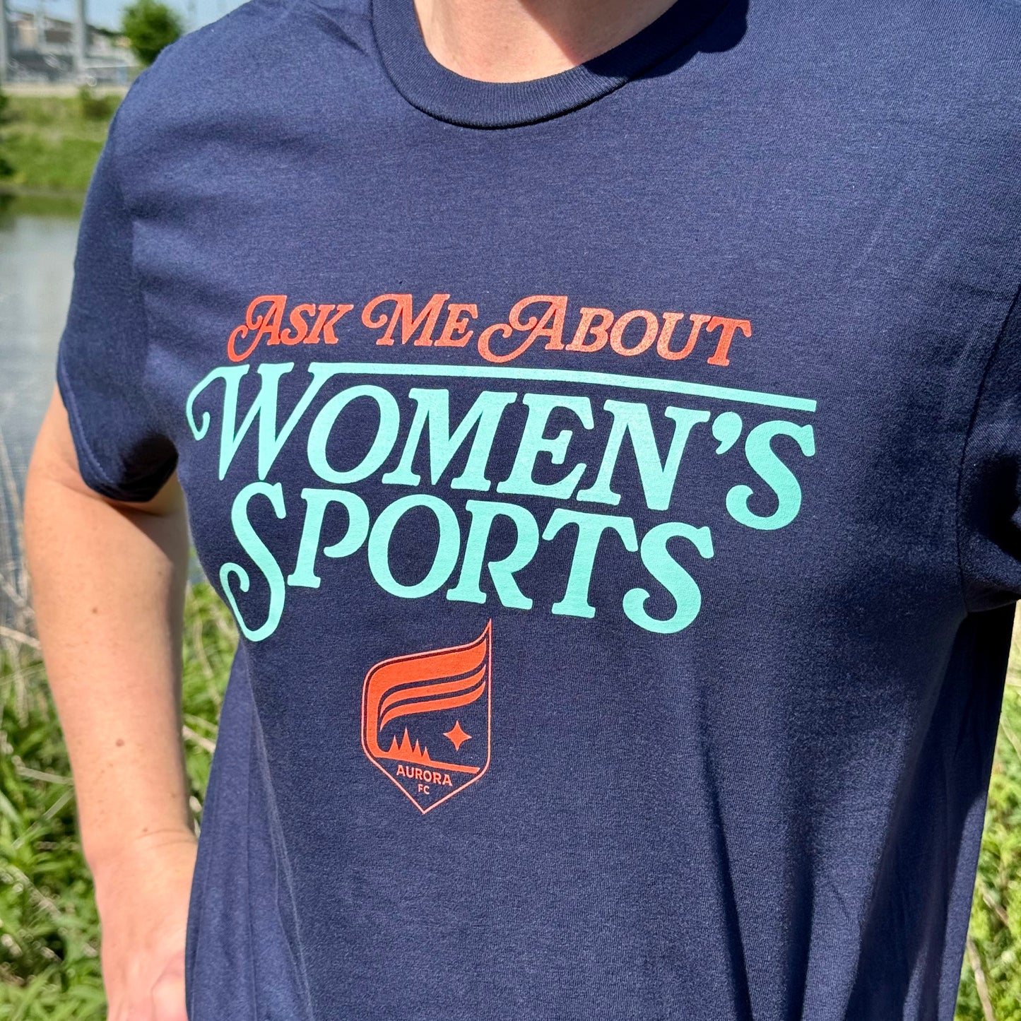 Aurora x Sarah Spain Ask Me About Women's Sports T-Shirt