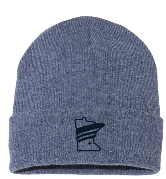 Heather Navy Aurora MN Beanie