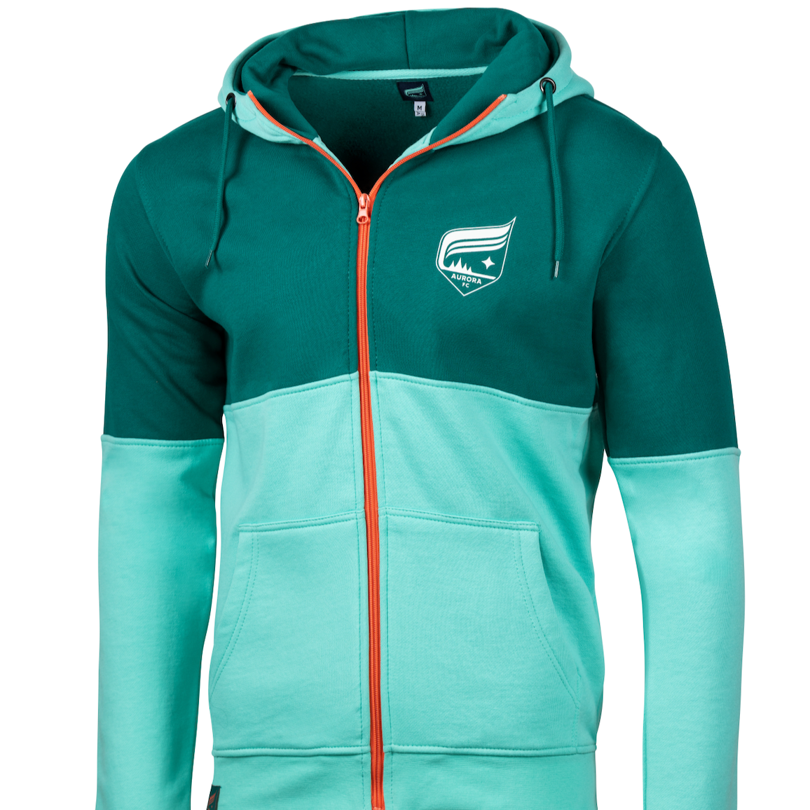 Borealis Teal Aurora Full-Zip Hoodie