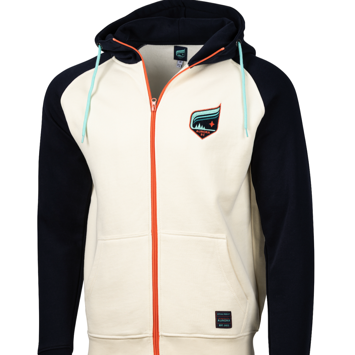 Borealis Two-Tone Raglan Zipper Hoodie