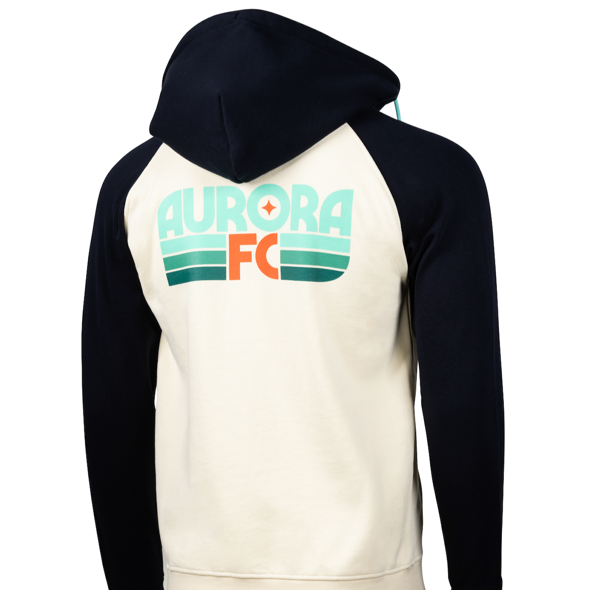 Borealis Two-Tone Raglan Zipper Hoodie