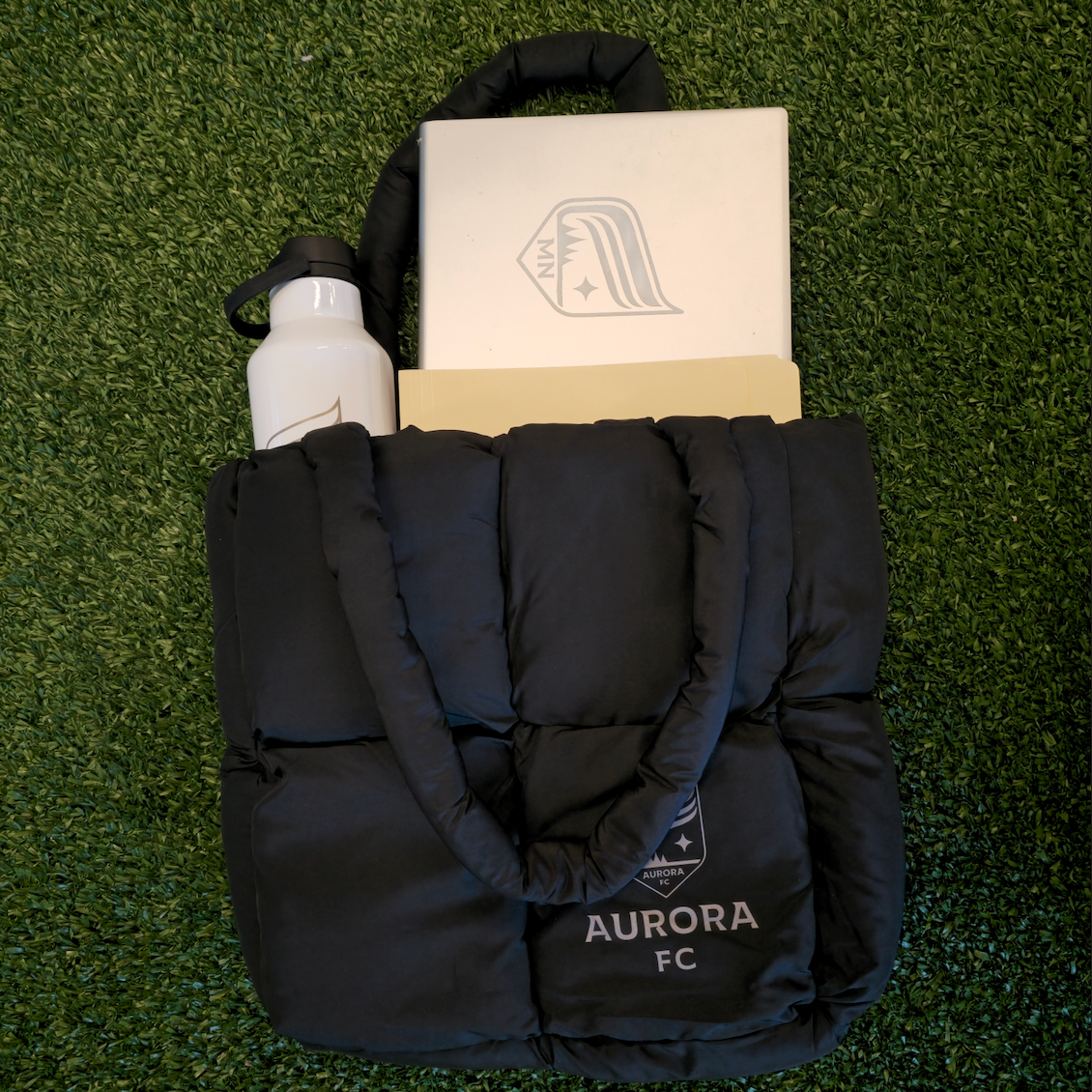 Aurora Puff Tote Black