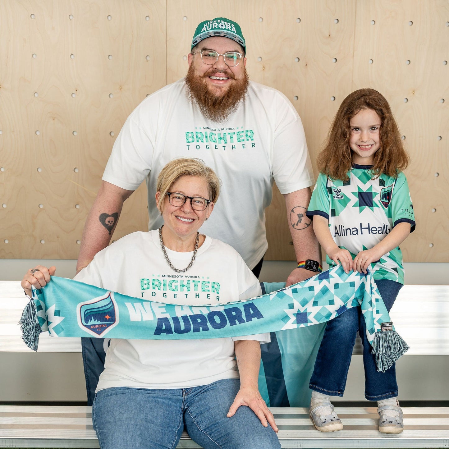Brighter Together Teal Scarf 2025