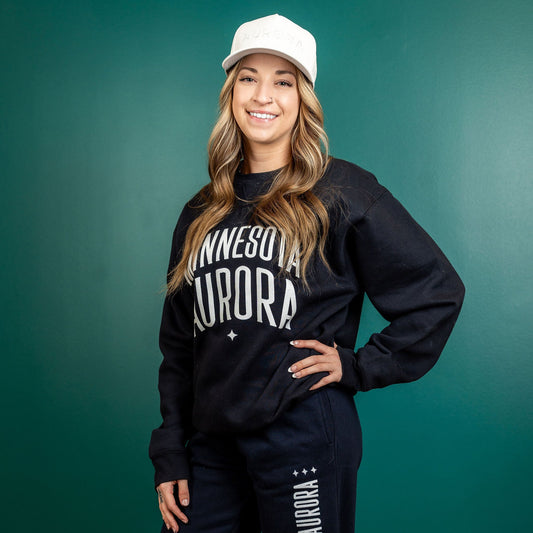 Classic Navy Aurora Crewneck Sweatshirt