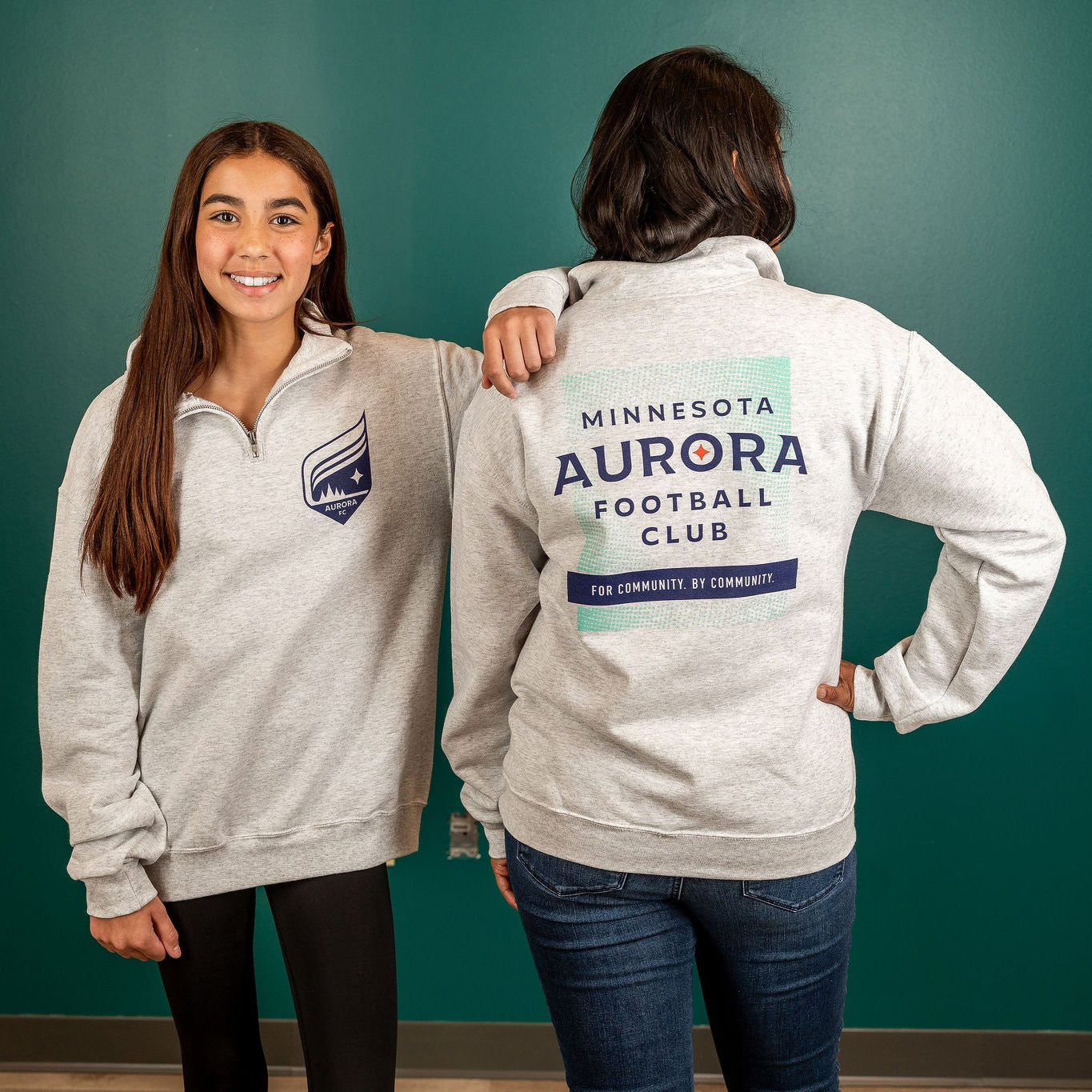 Aurora Football Club Grey Quarter Zip