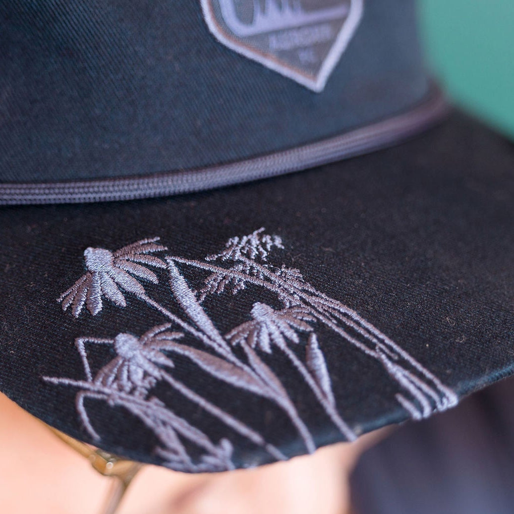 Aurora Navy Flora Hat