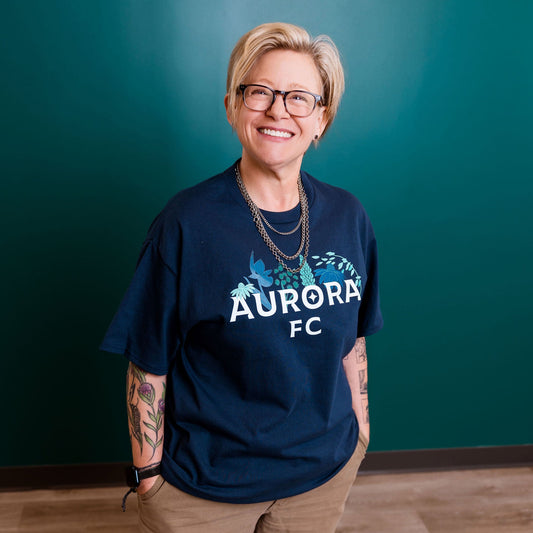 Aurora Navy Flora T-Shirt