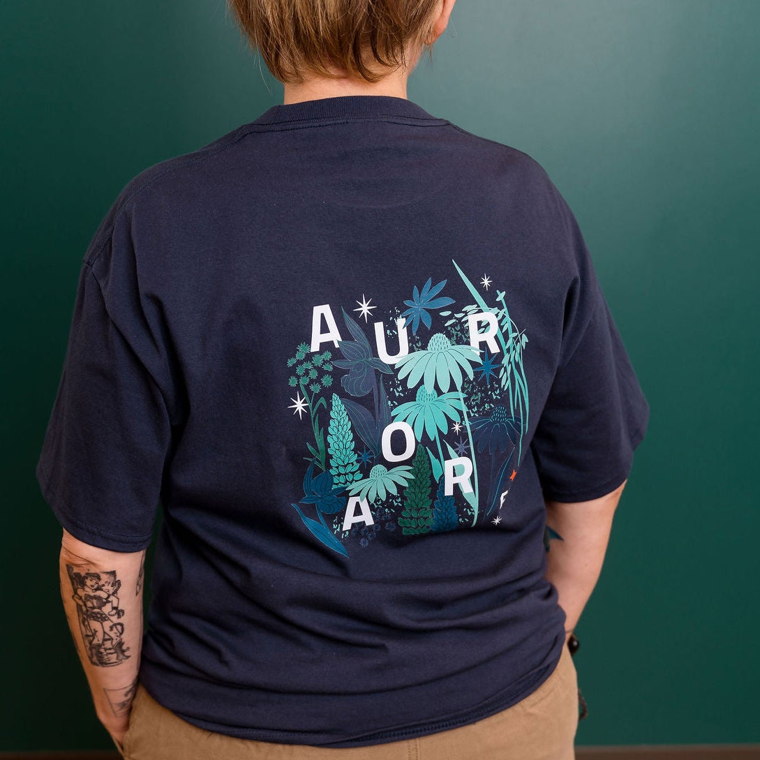 Aurora Navy Flora T-Shirt