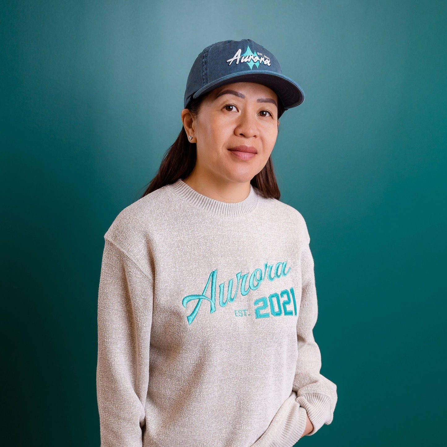 Aurora Retro Pigment Washed Navy Hat