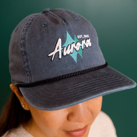 Aurora Retro Pigment Washed Navy Hat