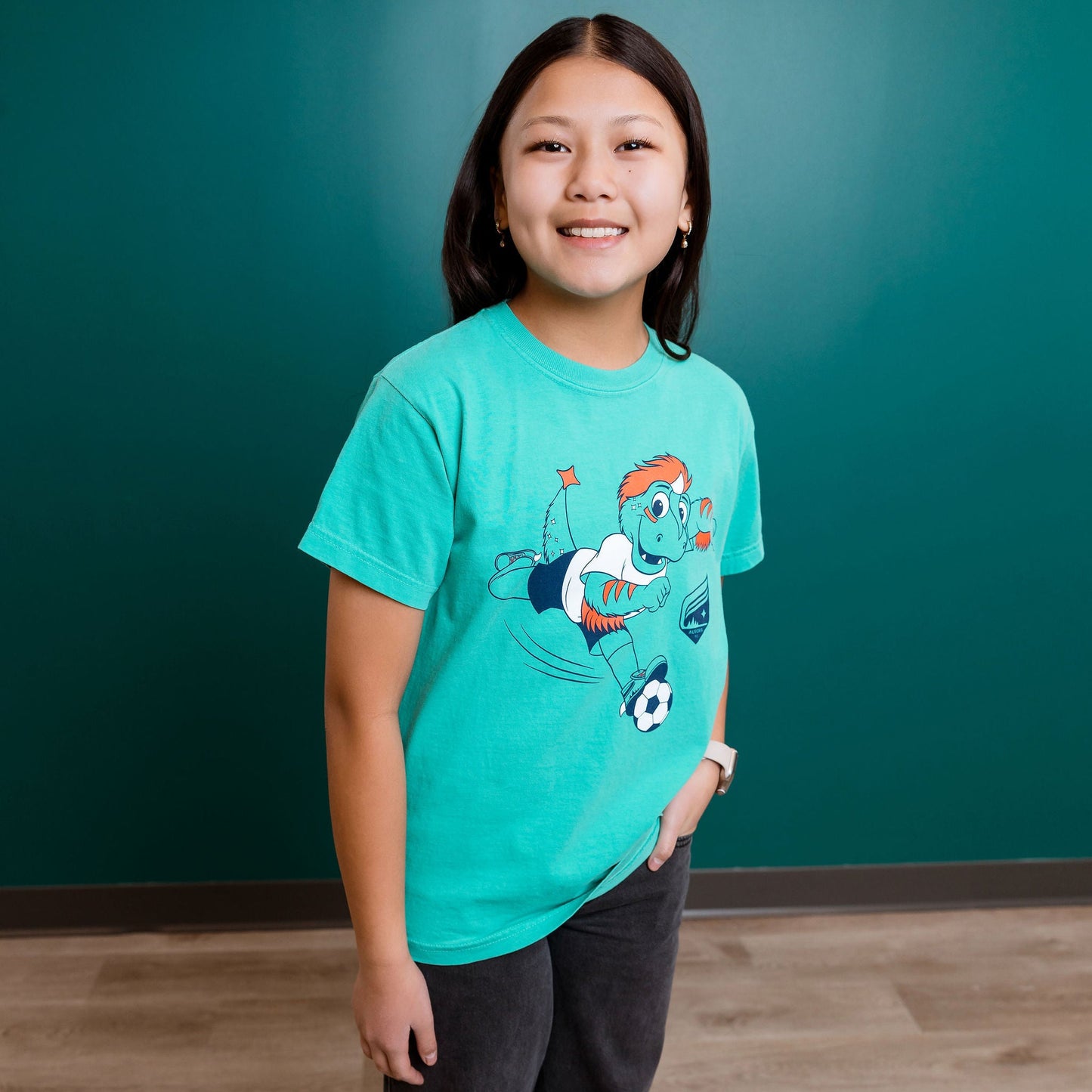 Rory Running Teal T-Shirt (Youth)