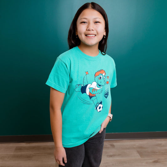 Rory Running Teal T-Shirt (Youth)