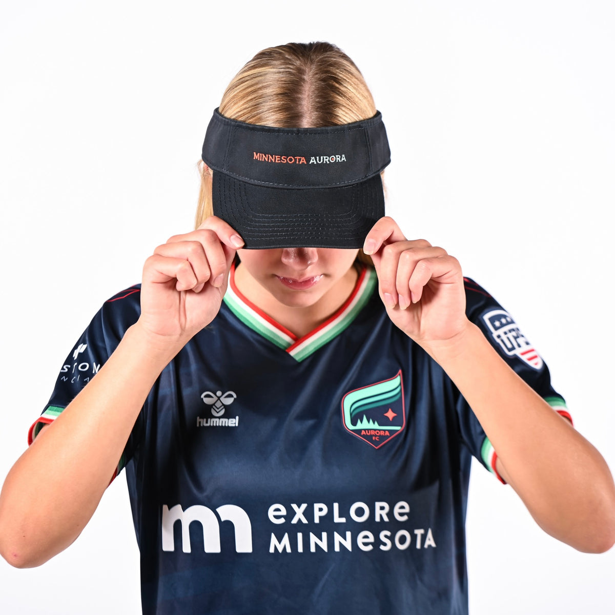 Aurora Navy Visor – Minnesota Aurora FC