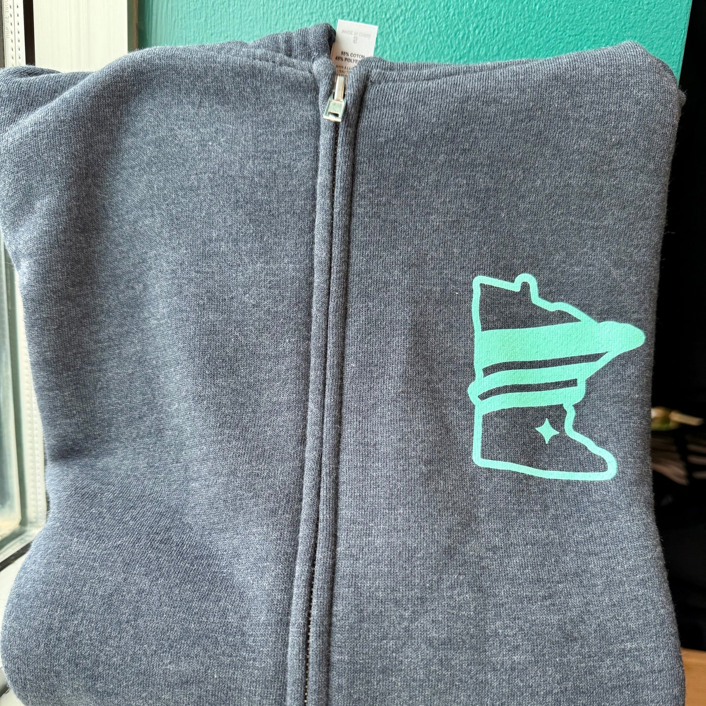 Full-Zip We Are Aurora Navy Hoodie