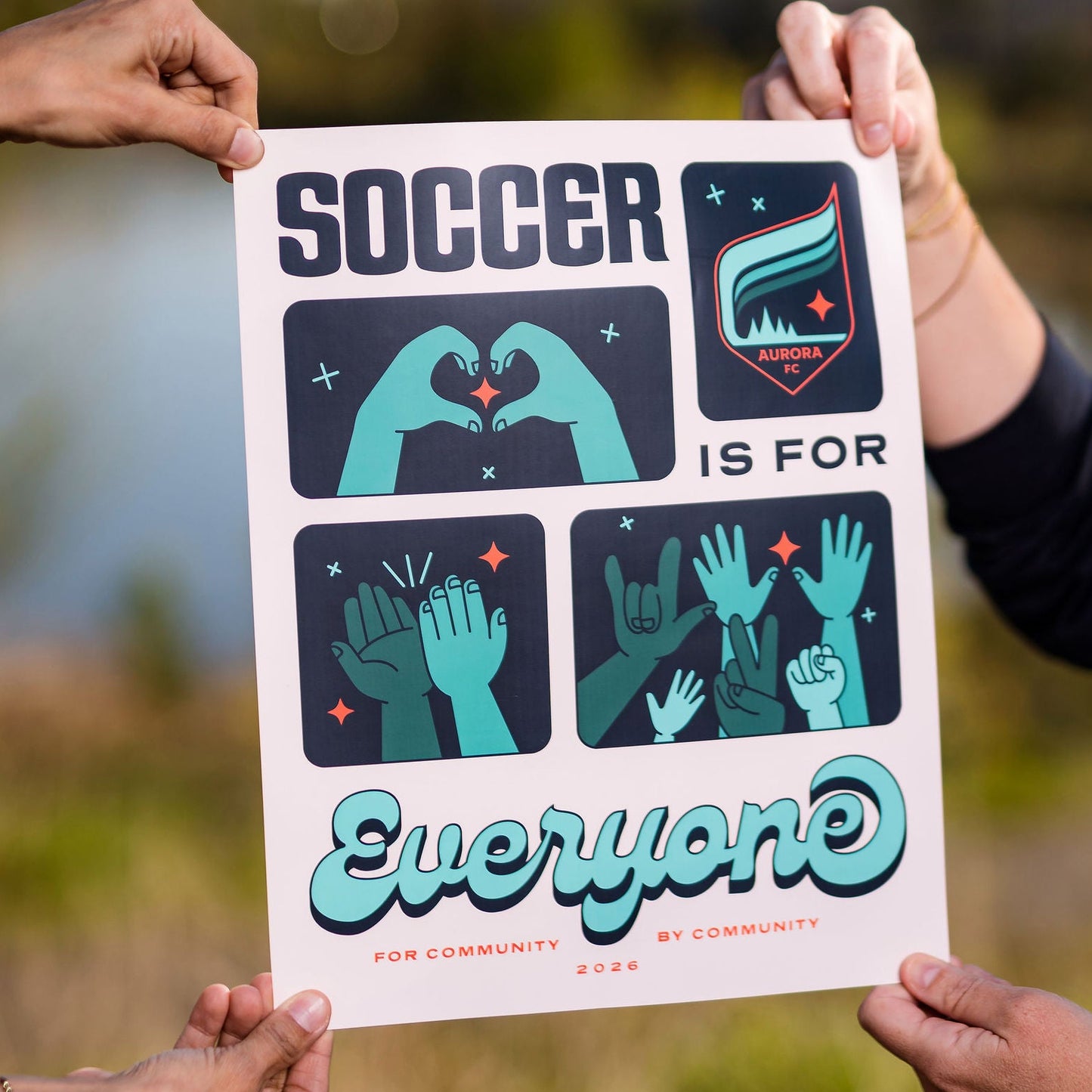 Soccer is for Everyone Poster 11" x 14"
