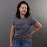 Tone-on-tone gray Crest t-shirt (Fitted)