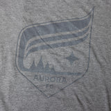 Tone-on-tone gray Crest t-shirt (Fitted)