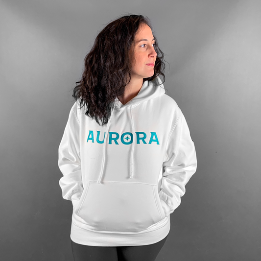 White Aurora Hoodie